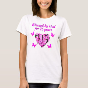 BLESSED 75. GEBURTSTAG T-Shirt