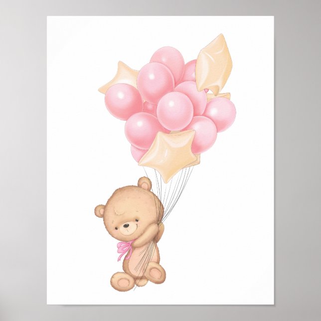 Blessed Baby Girl Nursery Poster (Vorne)