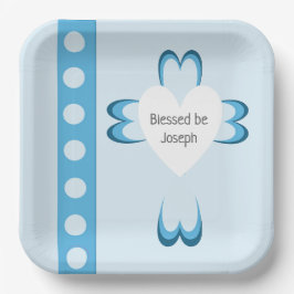 Blessed Baptism Paper Plate Pappteller