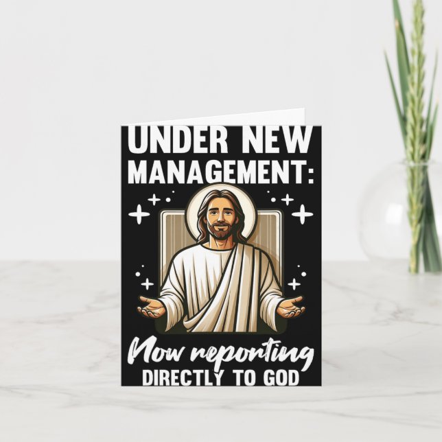 Blessed Baptism Religious Christian Under New Mana Karte (Vorderseite)