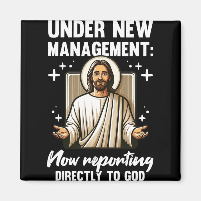 Blessed Baptism Religious Christian Under New Mana Magnet (Vorne)