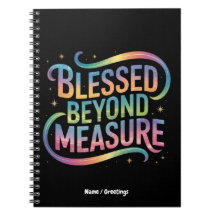 Blessed Beyond Measure Bible Inspiration Quote