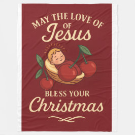 Blessed Christmas by Sweet Cherry Fleecedecke