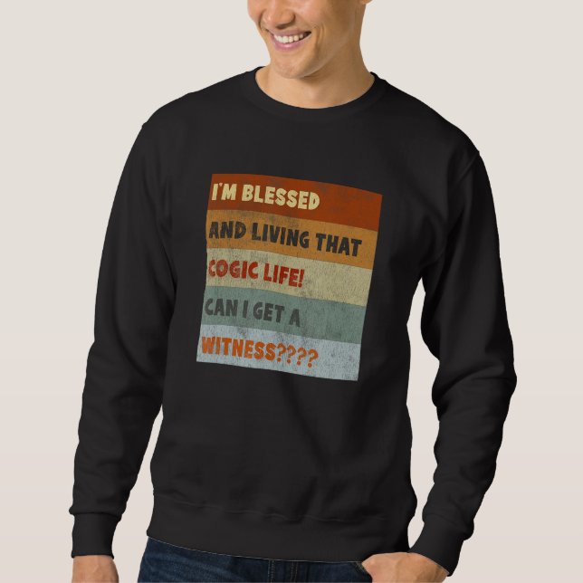 Blessed COGIC Life Retro Sweatshirt (Vorderseite)