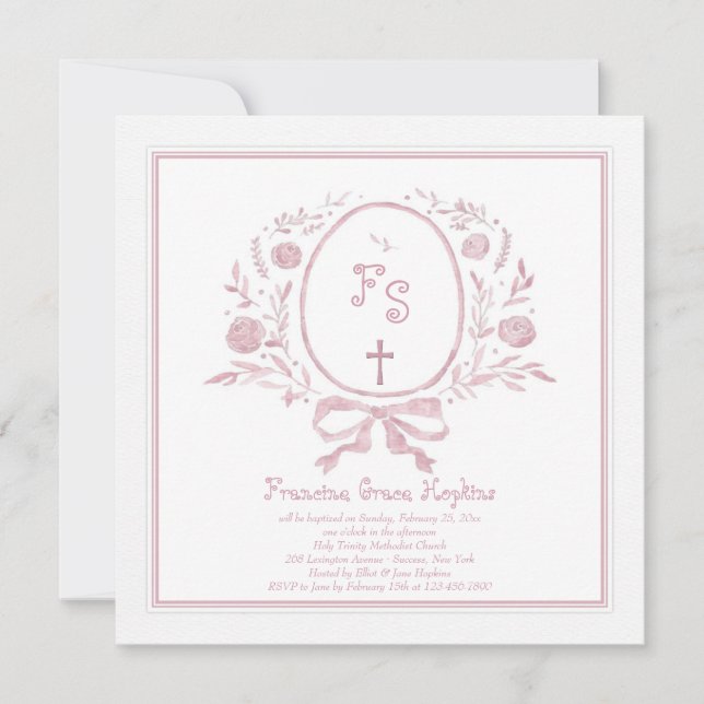 Blessed Event Invitation (Devant)