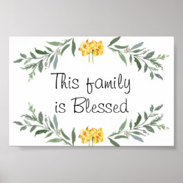 Blessed family Poster
