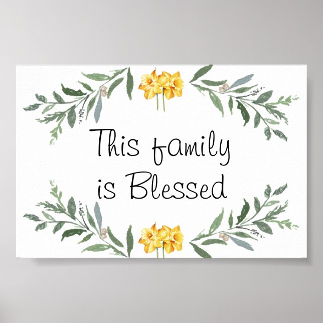 Blessed family Poster (Vorne)