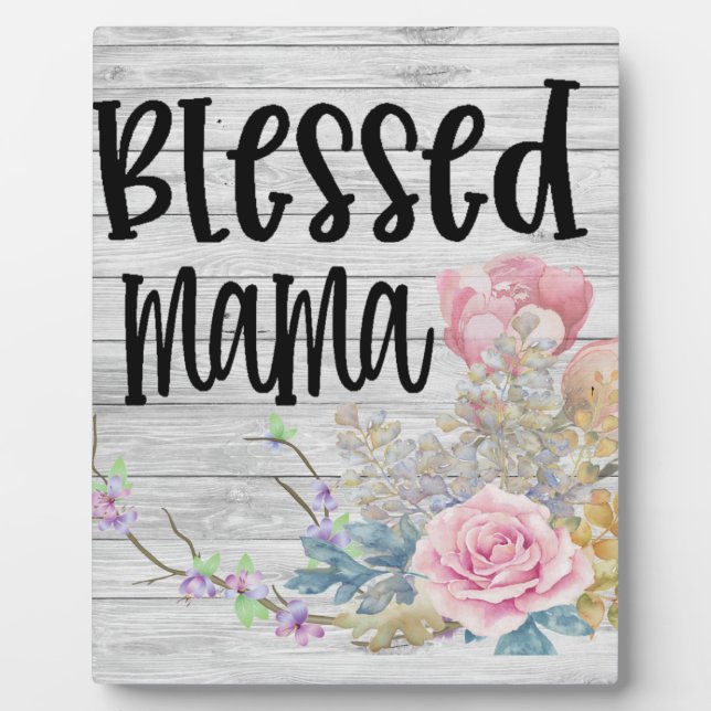Blessed Mama Fotoplatte (Vorderseite)