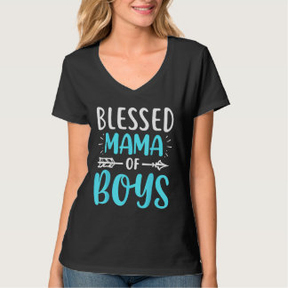 Blessed mama of Boys T-Shirt