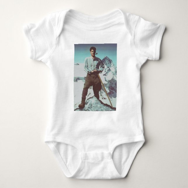 Blessed Pier Giorgio Frassati Baby Strampler (Vorderseite)