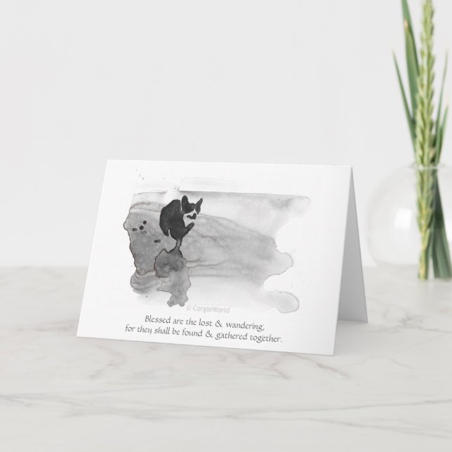 Blessed sind der verlorene u. wandernde" karte (Vorderseite)