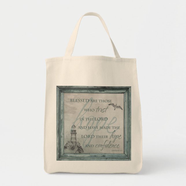 Blessed sind die, die auf den Lord Tote Bag Tragetasche (Vorne)