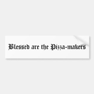 "Blessed sind die Pizza-Hersteller" Aufkleber Autoaufkleber
