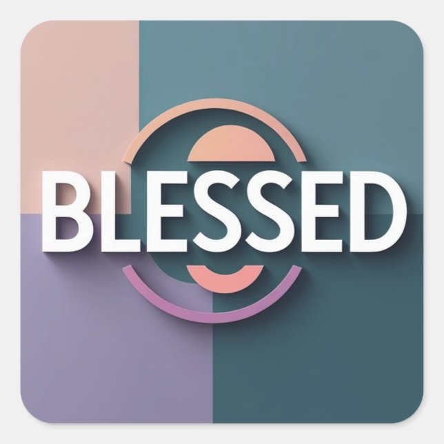 Blessed Sticker - Ai design (Devant)