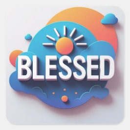 Blessed Sticker - Ai design