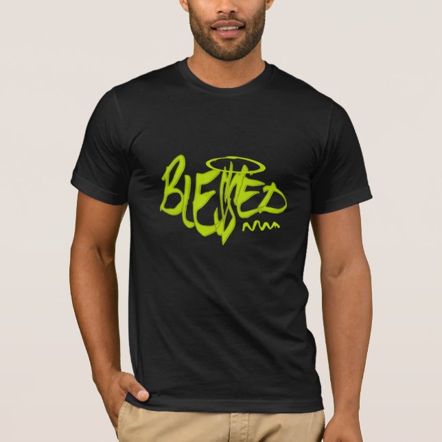 "BLESSED T-SHIRT" SHOP NUN 😉 T-Shirt (Vorderseite)