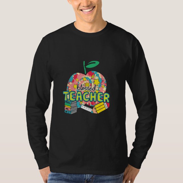 Blessed Teacher First Day  Educator Appreciation P T-Shirt (Vorderseite)