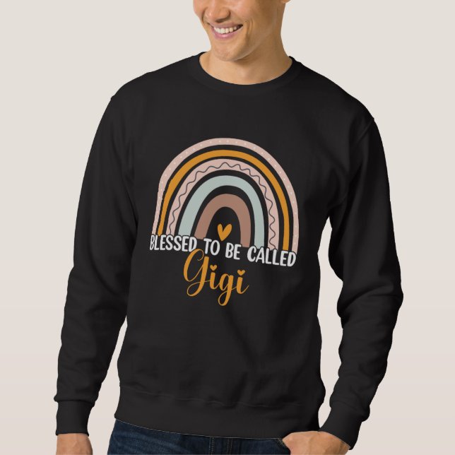 Blessed To Be Called Gigi Boho Rainbow Mother s Da Sweatshirt (Vorderseite)