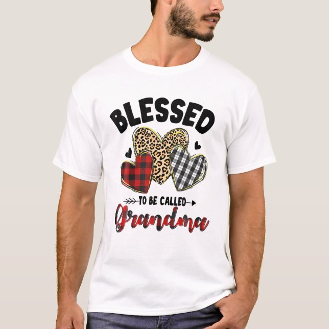 Blessed To Be Called Grandma Mother T-Shirt (Vorderseite)