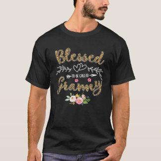 Blessed To Be Called Granny  Pretty Leopard Print T-Shirt