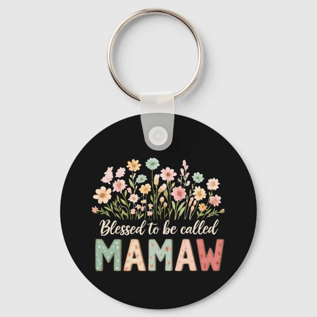 Blessed to be called Mamaw Schlüsselanhänger (Vorderseite)