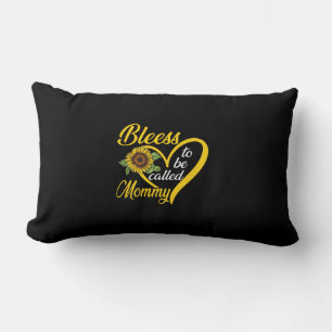 Blessed To Be Called Mommy Sunflower Heart Mothers Lendenkissen