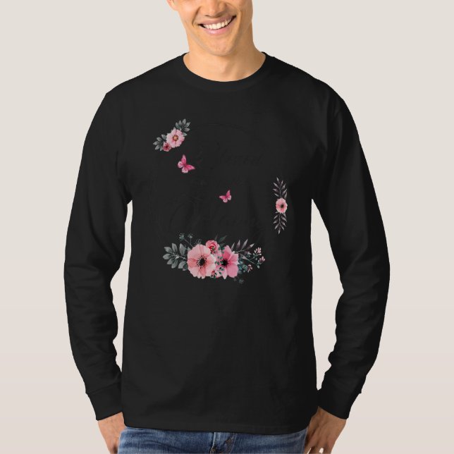Blessed To Be Called Nanny  Women Floral Decoratio T-Shirt (Vorderseite)