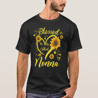 Blessed To Be Called Nonna Sunflower Mother's Day T-Shirt