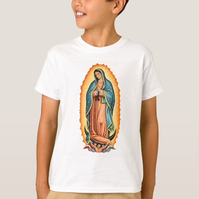 Blessed Virgin of Guadalupe Kid's Tee Shirt (Vorderseite)