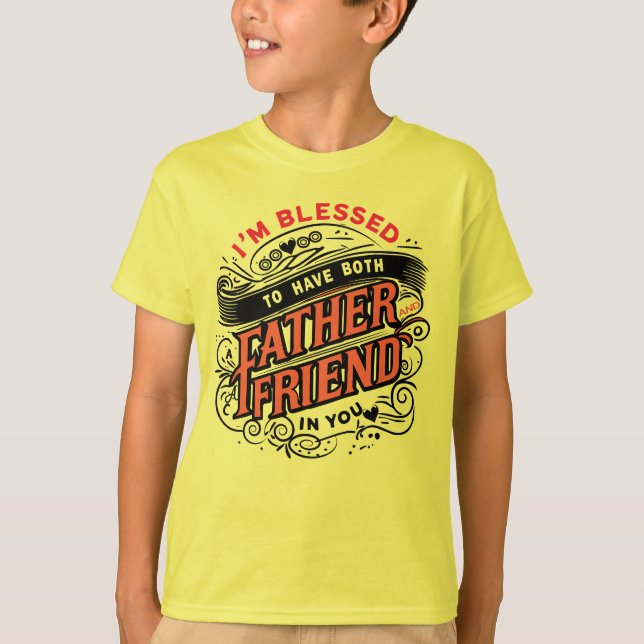 BLESSED ZWEIMAL — VATER UND FREUND T-Shirt (Vorderseite)