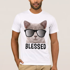 BLESSEE, Christliche Cat Lover T - Shirt