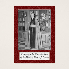 BLESSEED ARCHBISHOP FULTON SHEEN PRAYER CARDS