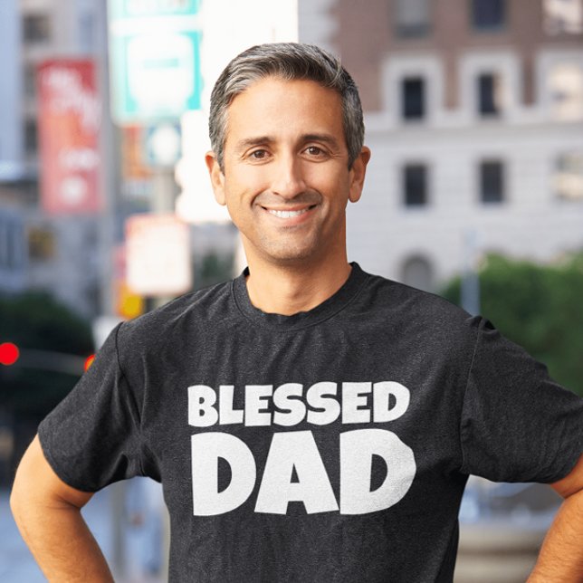 BLESSEED VATER dunkle T - Shirt (Von Creator hochgeladen)