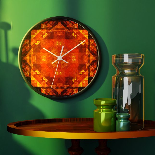 Blessing Abstract Große Wanduhr (Blessing Abstract Art Round Clock)