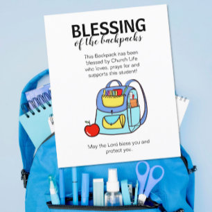 Blessing of the backpacks flyer