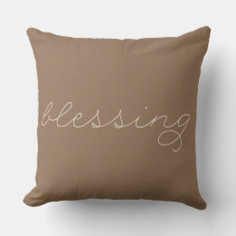 Blessing Throw Pillow Kissen