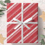Blessings Peace Love Joy Personalized Christmas Geschenkpapier<br><div class="desc">Dieses Weihnachtspapier zeichnet sich durch ein dekoratives Rot-Weiß-Design mit dem Text aus: Segen,  Ruhe,  Liebe,  Freude. Personalisieren Sie es mit Ihrem Namen.</div>