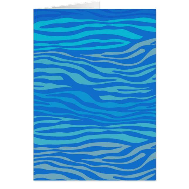 Bleu Abstrait Zèbre (Devant)