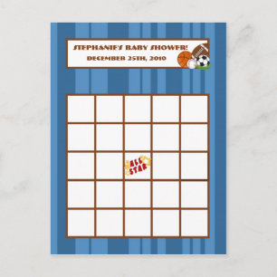 Bleu All-Star de carte programmable de bingo-test