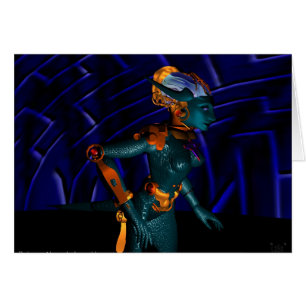 Bleu ANDROÏDE HYPER de la science-fiction de