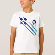 Bleu Angels Double Diamants T-shirt enfant