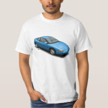 Bleu audacieux Saturn 1991 SC2 sur le T-shirt