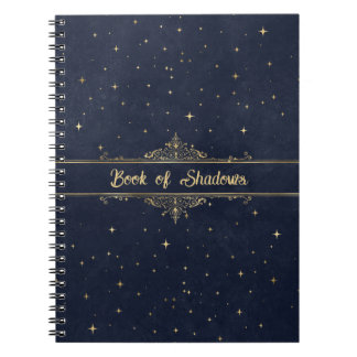 Bleu aux étoiles d'or Fancy Livre païen des ombres