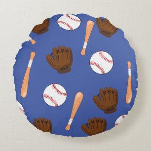 Bleu Baseball Coussin à thème