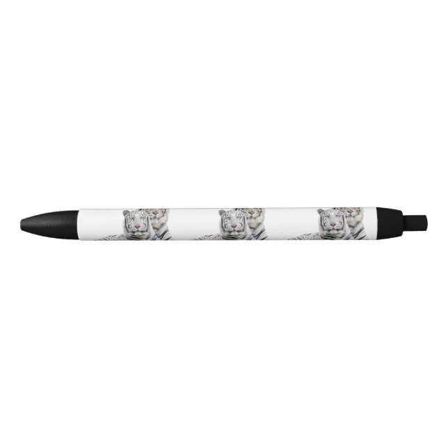 Bleu Beau stylo tigre blanc (Devant)