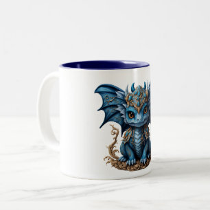 Bleu Bébé Dragon tasse bicolore