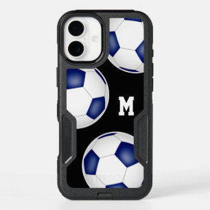 bleu blanc équipe couleurs balles de football mono