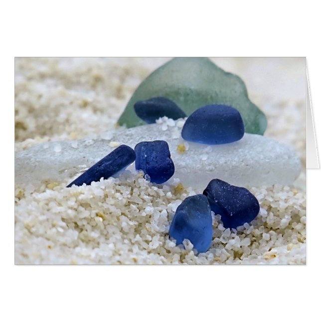 Bleu blanc et verre marin Aqua (Devant horizontal)