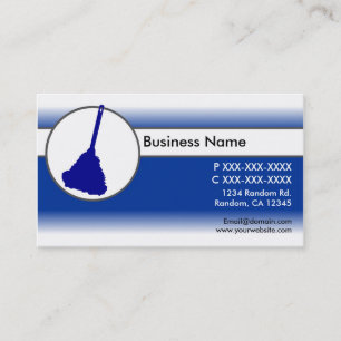 Bleu blanc fade plumes duvet cartes de visite