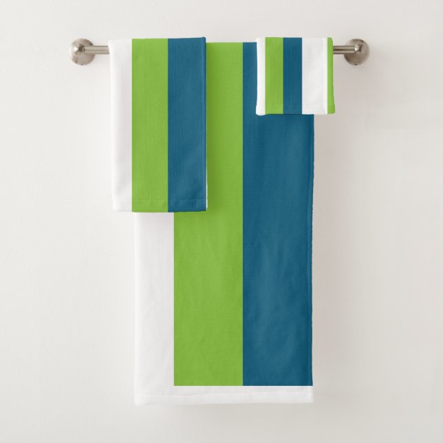Bleu Blanc Vert Frappes Verticales (En situation)